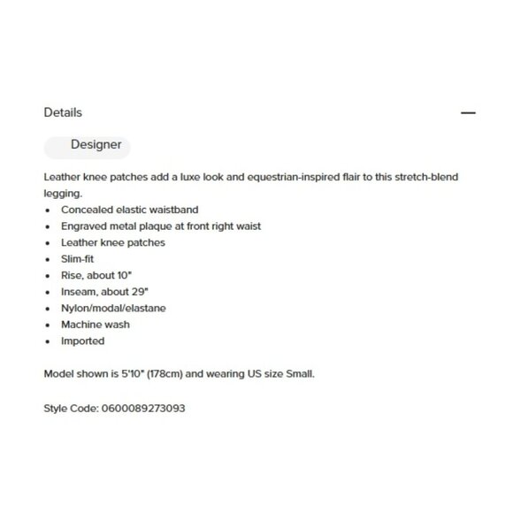 NEW, Polo Ralph Lauren Navy Riding Leggings Leather Patches - Picture 6 of 7